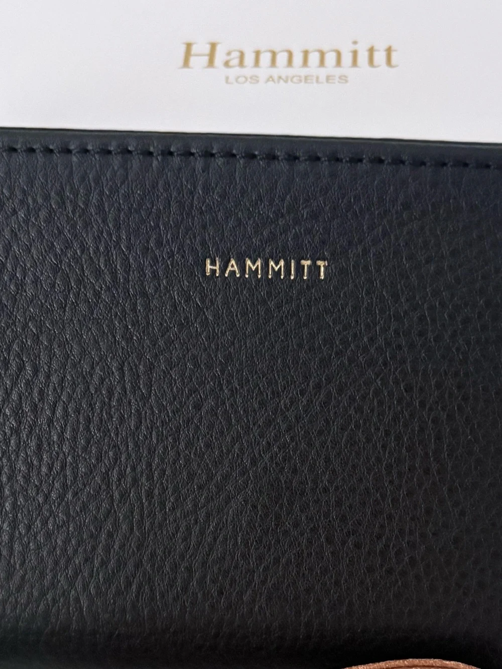 Hammitt Bryant Black and Brown Leather Wallet - NWT